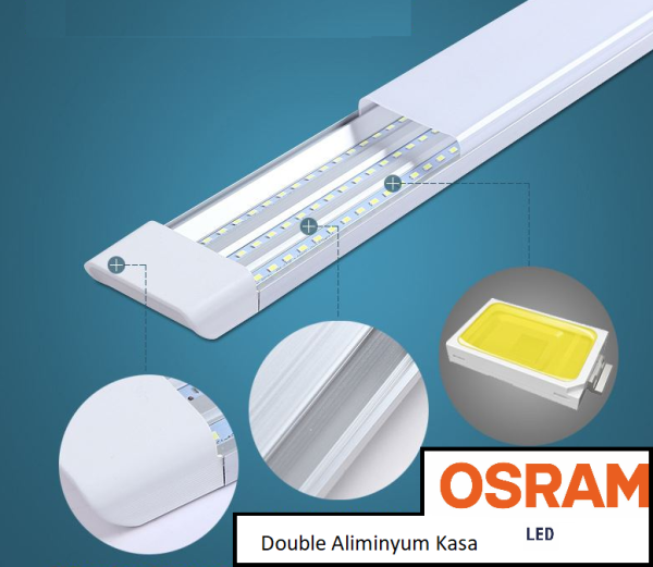 CATA 72W YATAY LEDLİ BANT ARMATÜR (BEYAZ)