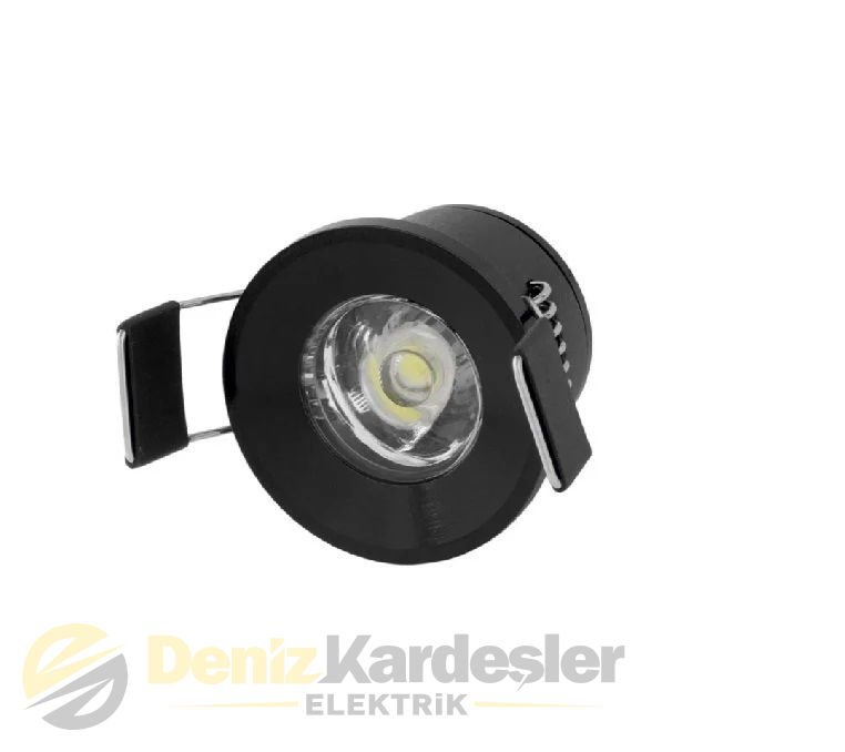CATA 1,5W YILDIZ SPOT POWER LEDLİ SİYAH KASA (BEY