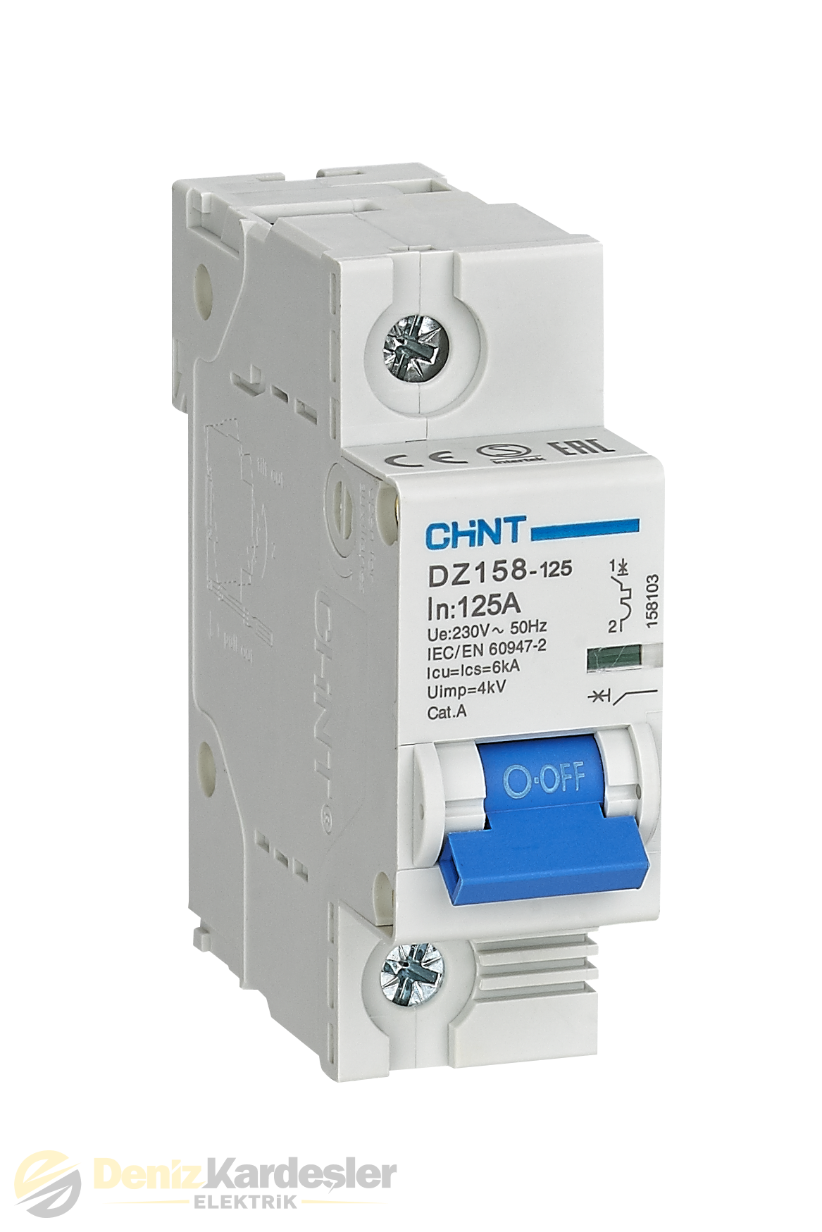 CHİNT DZ158 1 KUTUP 10KA C/100A OTOMATİK SİGORTA