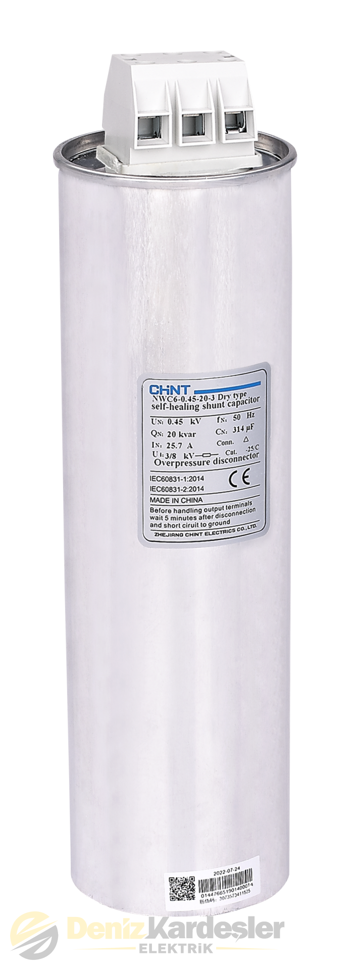 CHİNT NWC6-400V KONDANSATÖR 0.5kvar