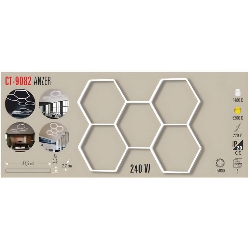 CATA ANZER LED LİNEAR ARMATÜR(BEYAZ)