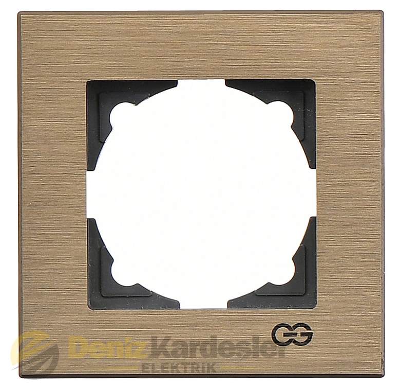 GÜNSAN EQONA NOBLE INOX TEKLİ ÇERÇEVE BRONZ