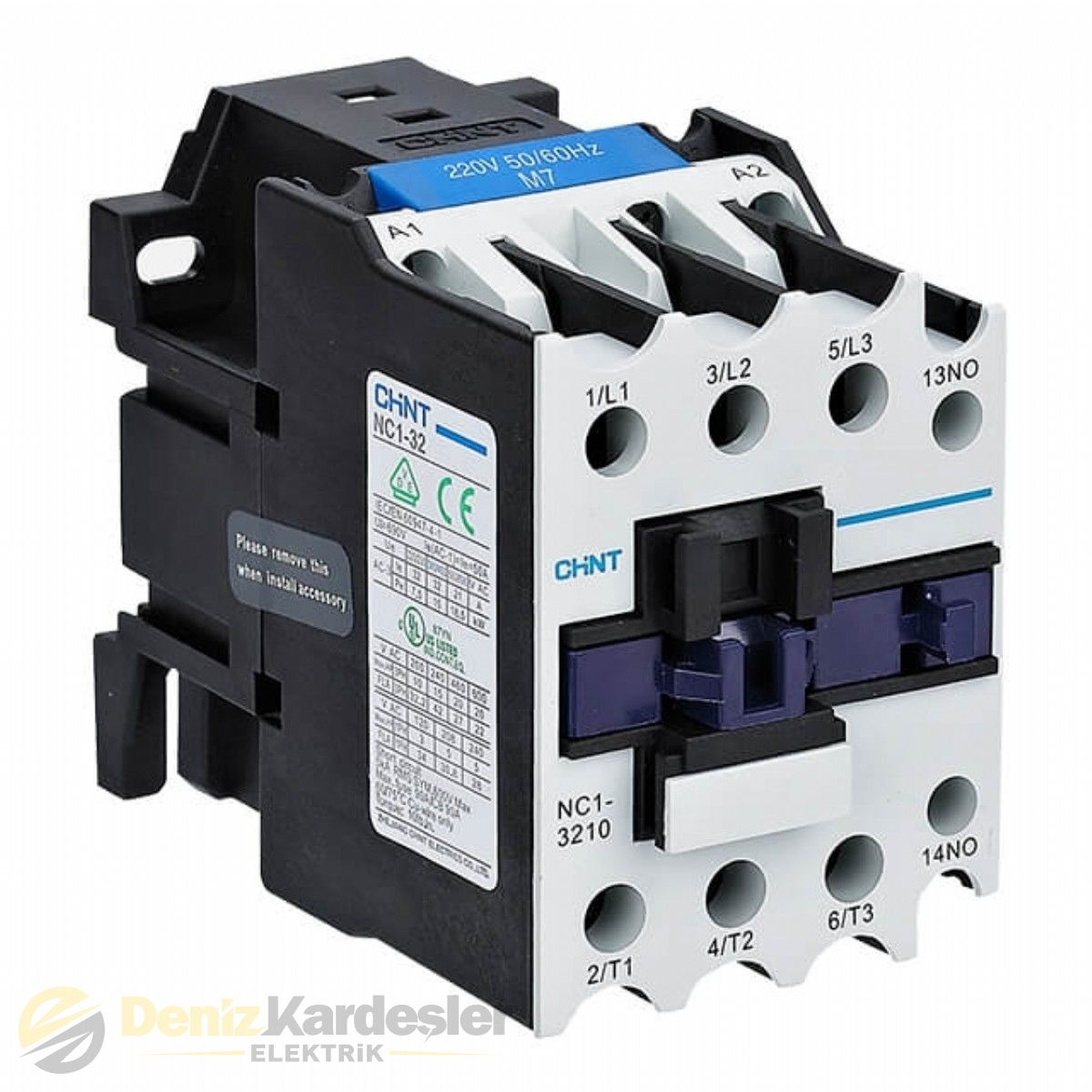 CHİNT NC1-3201M 3 KUTUP KONTAKTÖR 32A 15kW AC220V