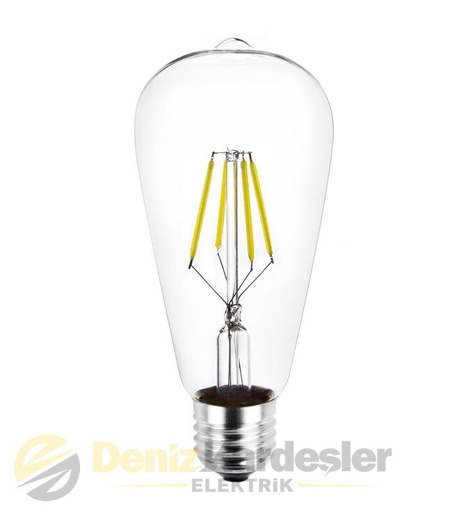 CATA 8W EDİSON LED AMPUL (ST-64)(BEYAZ)