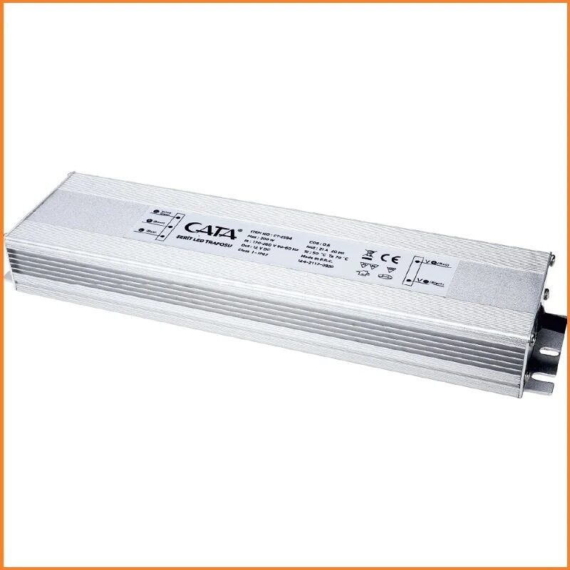 Cata CT-2594 21 Amper Şerit Led Trafosu(255W)Dış Mekan