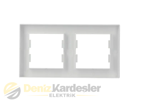 SCHNEİDER ASFORA BEYAZ İKİLİ ÇERÇEVE YATAY