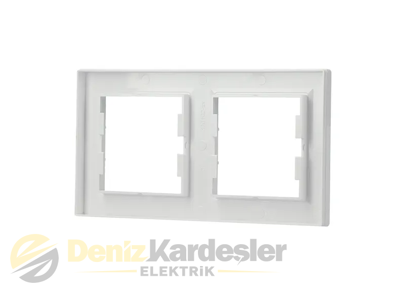 SCHNEİDER ASFORA BEYAZ İKİLİ ÇERÇEVE YATAY