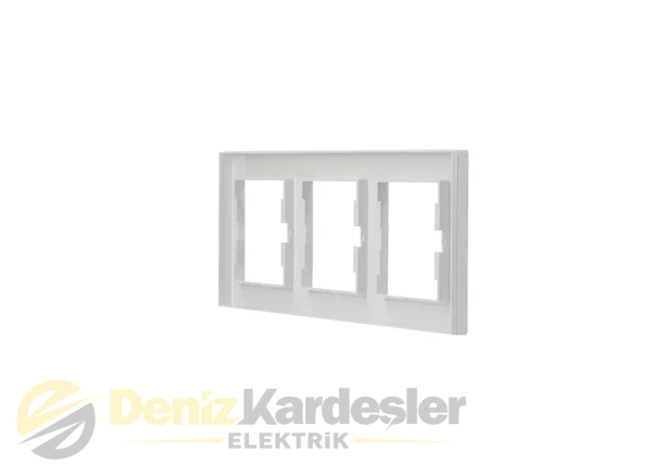 SCHNEİDER ASFORA BEYAZ ÜÇLÜ ÇERÇEVE YATAY