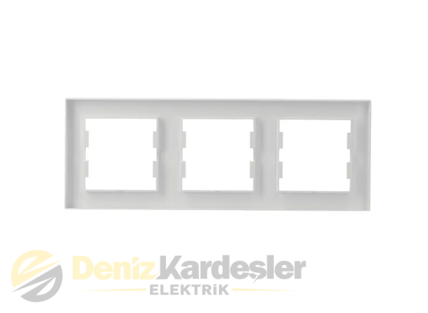 SCHNEİDER ASFORA BEYAZ ÜÇLÜ ÇERÇEVE YATAY