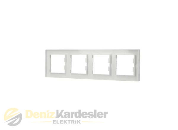 SCHNEİDER ASFORA BEYAZ DÖRTLÜ ÇERÇEVE YATAY