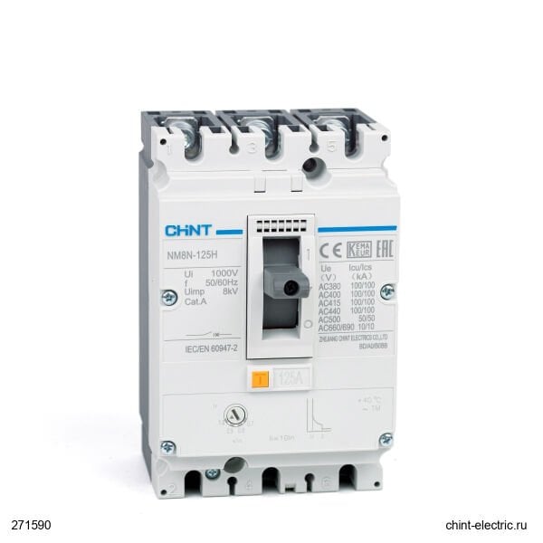 Chint 271590 Nm8N-125S 3 Kutuplu 125A 50Ka Termik Manyeti
