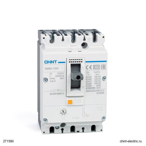 Chint 271590 Nm8N-125S 3 Kutuplu 125A 50Ka Termik Manyeti