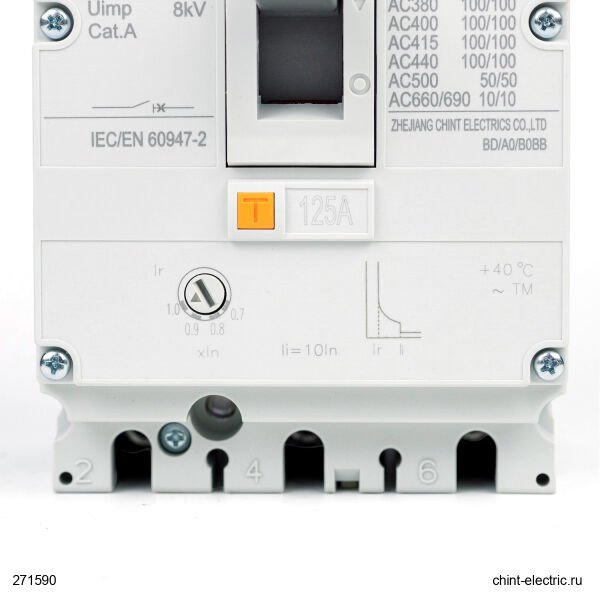 Chint 271590 Nm8N-125S 3 Kutuplu 125A 50Ka Termik Manyeti