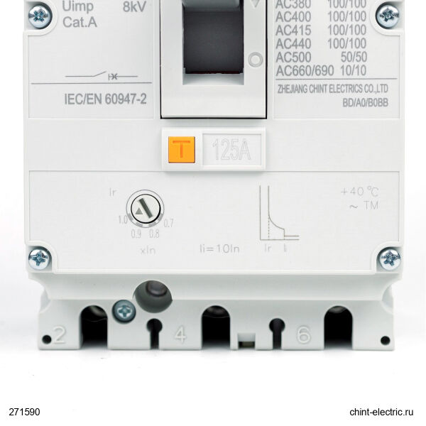 Chint 271590 Nm8N-125S 3 Kutuplu 125A 50Ka Termik Manyeti