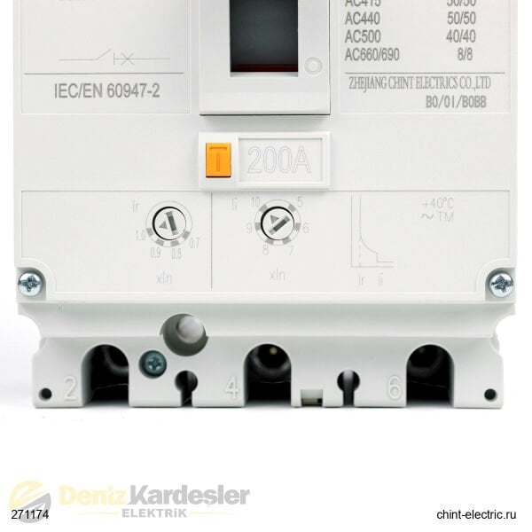CHİNT NM8N-250S 3 Kutuplu 200A 50kA Termik Manyeti