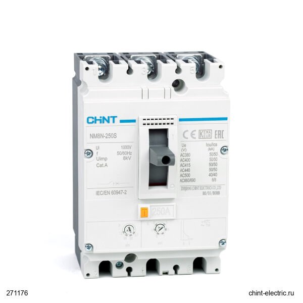 Chint 271176 Nm8N-250S 3 Kutuplu 250A 50Ka Termik Manyeti