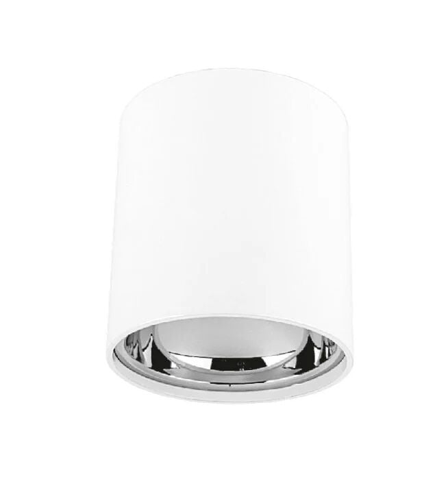 Cata CT-5421BP Foça Sıva Üstü Armatür ( Gu-10 ) (Beyaz+Platı