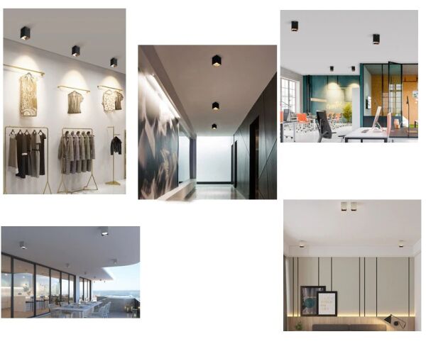 Cata CT-5420SP Bergama S/Ü (Gu-10) (Siyah+Platin) Armatür