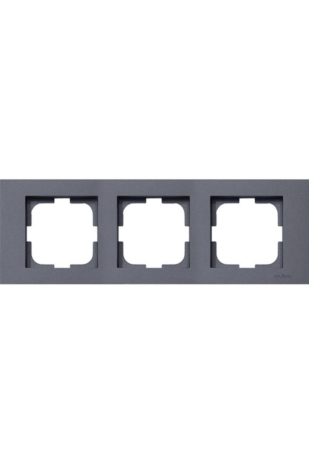 Ovivo 400-110000-227 Grano Füme Üçlü Çerçeve