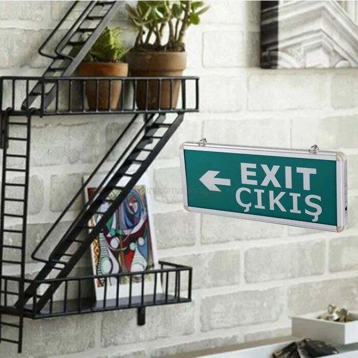 Cata CT-9166 3W Exıt Çıkış Armatürü Ledli 3 Saat Akülü