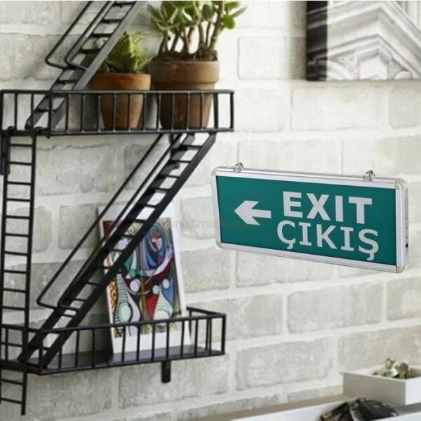 Cata CT-9166 3W Exıt Çıkış Armatürü Ledli 3 Saat Akülü