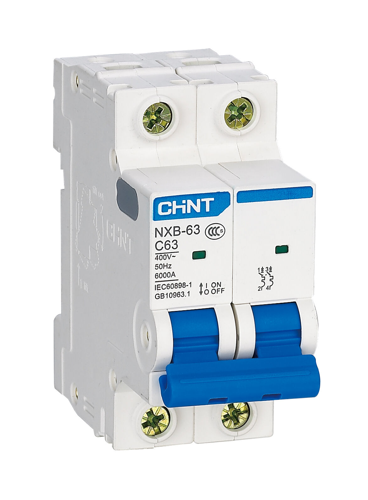 Chint 192217 Nb7 Serisi / 2 Kutuplu 6Ka / C Tipi 10A Otom