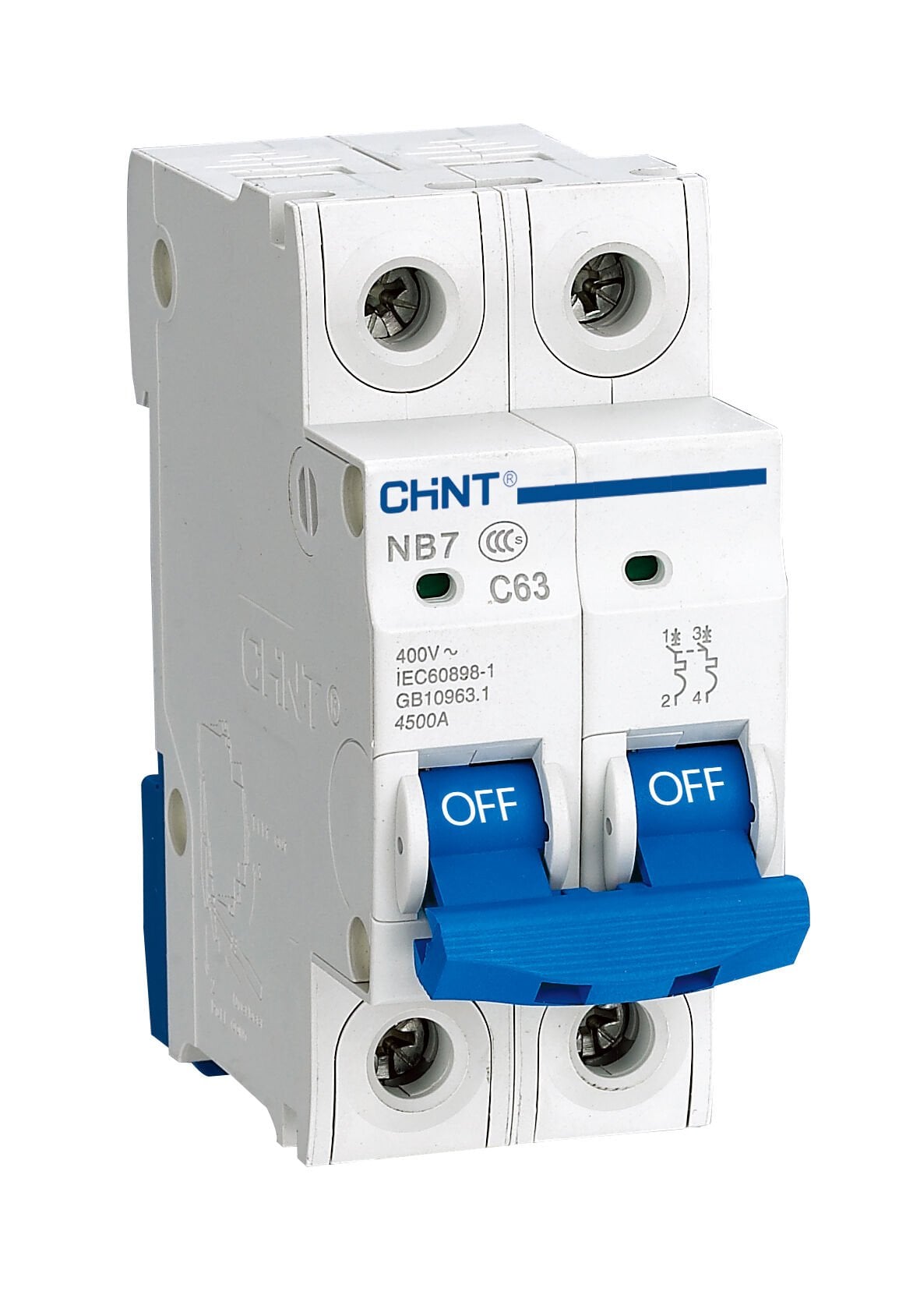 Chint 192219 Nb7 Serisi / 2 Kutuplu 6Ka / C Tipi 20A Otom