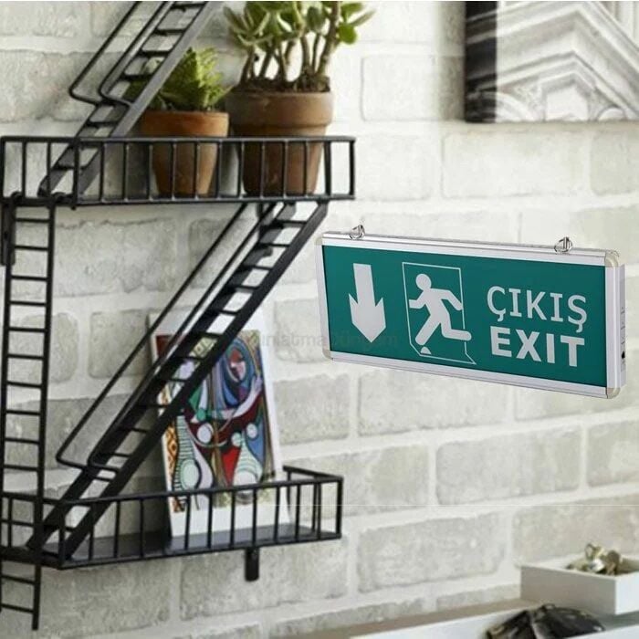 Cata CT-9167 3W Exıt Çıkış Armatürü Ledli 3 Saat Akülü