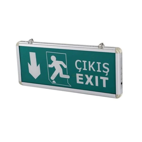 Cata CT-9167 3W Exıt Çıkış Armatürü Ledli 3 Saat Akülü