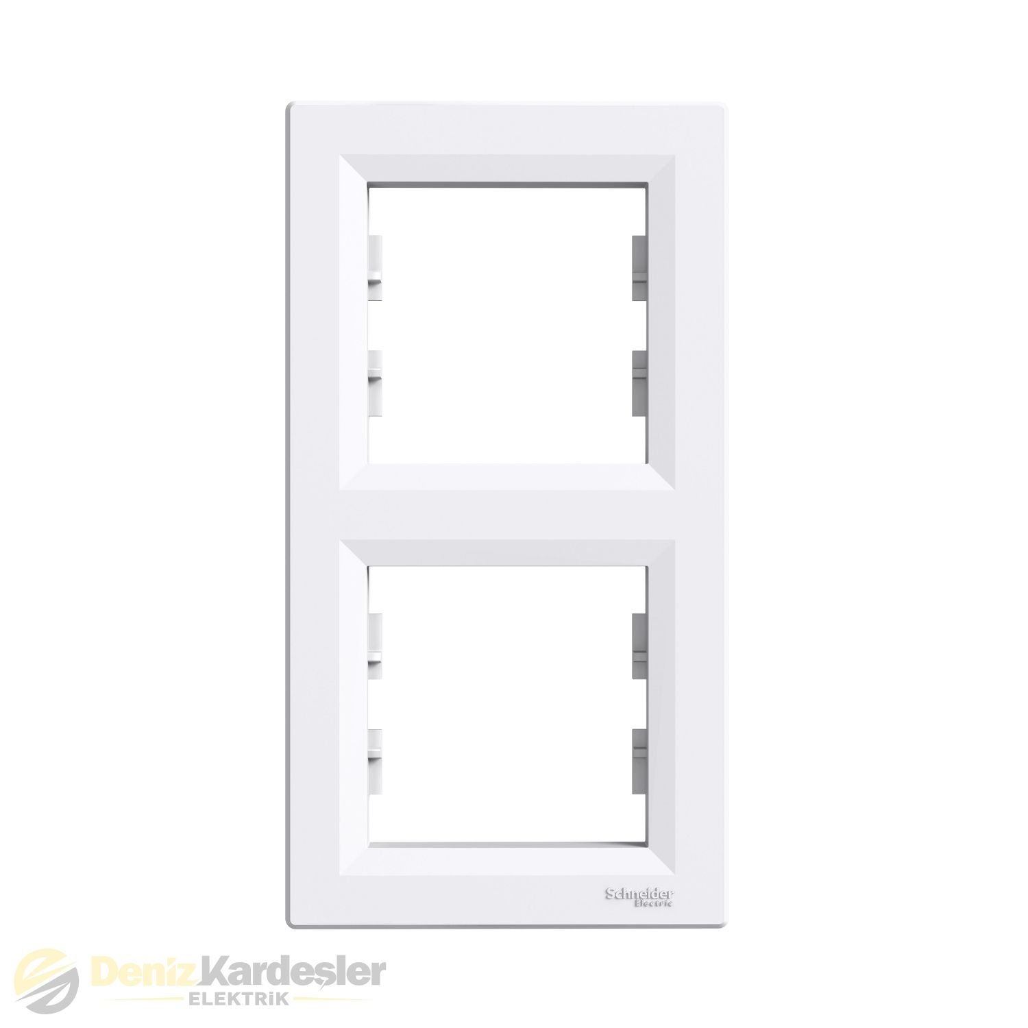 SCHNEİDER ASFORA BEYAZ İKİLİ ÇERÇEVE DİKEY