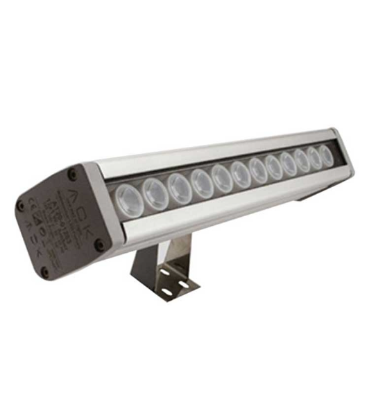 ACK 6x1W AMBER IP65 18CM LED WALLWASHER
