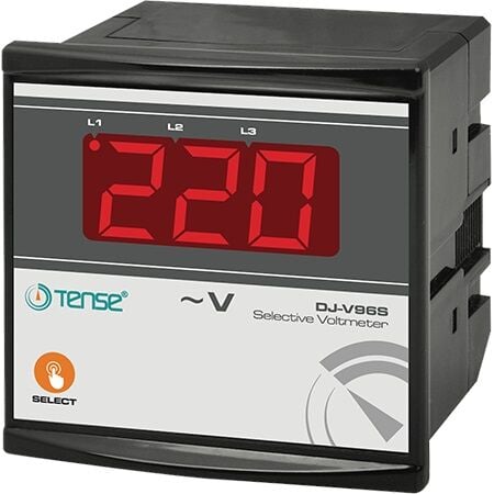 Tense DJ-V96S Dijital Voltmetre Seçmeli, 1-500V Ac 96X96