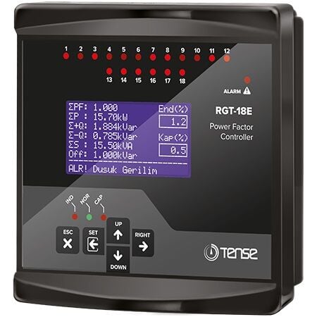 Tense RGT-18E Trifaze Reaktif Güç Kont.Röl,18 Kad.,Ekonomi