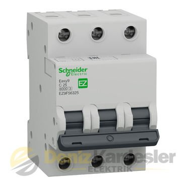 SCHNEİDER EASY9 3P 25A 6KA C EĞRISI SIGORTA