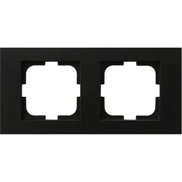 Ovivo 400-170000-226 Grano Metalik Siyah İkili Çerçeve