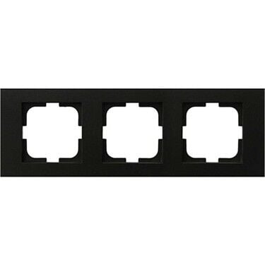 Ovivo 400-170000-227 Grano Metalik Siyah Üçlü Çerçeve