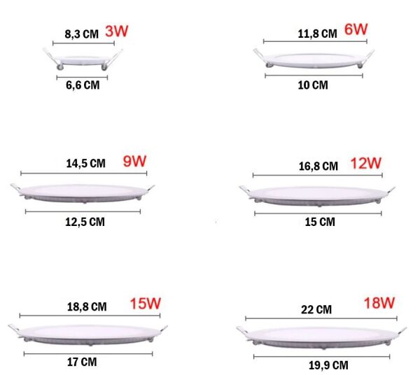 Cata CT-5146B 9W Slim Panel (Beyaz)
