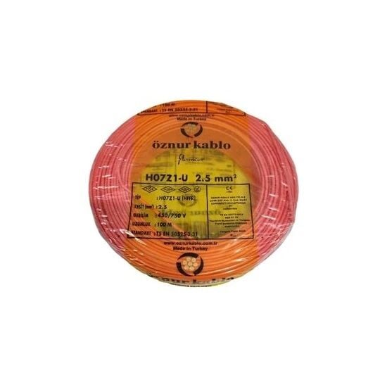 ÖZNUR 2,5mm NYA KABLO H.FREE KIRMIZI