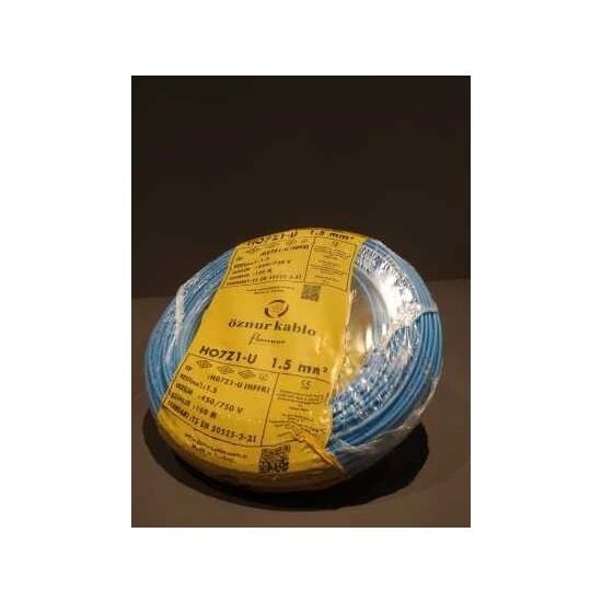 Öznur 01NYA15HF MA 1,5Mm Nya Kablo H.Free Mavi