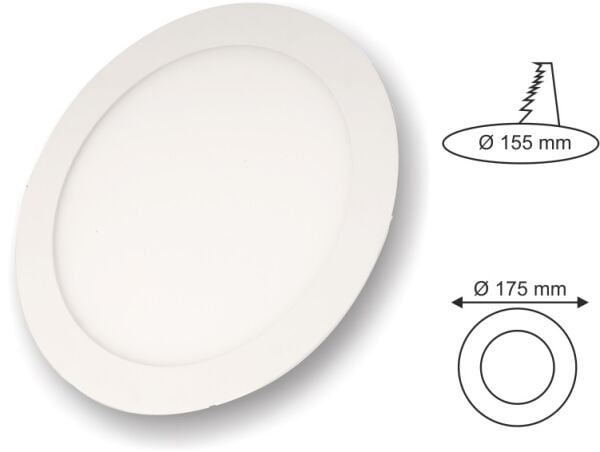 Cata CT-5147G 12W Slim Panel (Günışığı)
