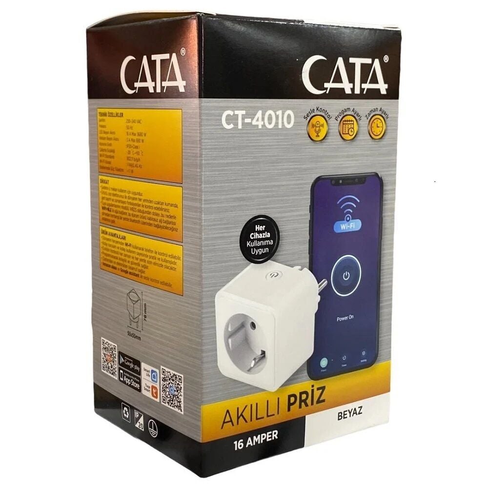 Cata CT-4010 Akıllı Priz 16 Amper