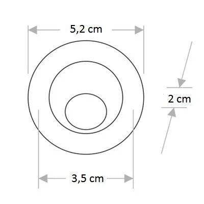 Cata CT-5268A 1,5W Power Led Ufo Spot (Satin Kasa) (Amber)