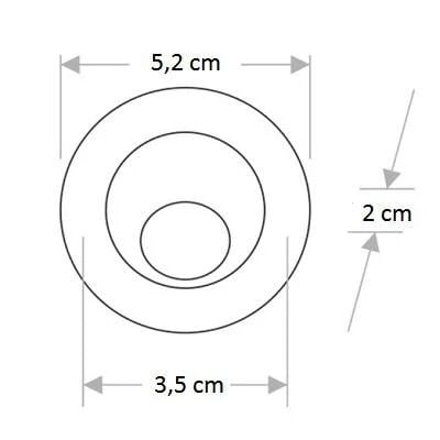 Cata CT-5268G S 1,5W Power Led Ufo Spot Siyah Kasa (Günışığı)