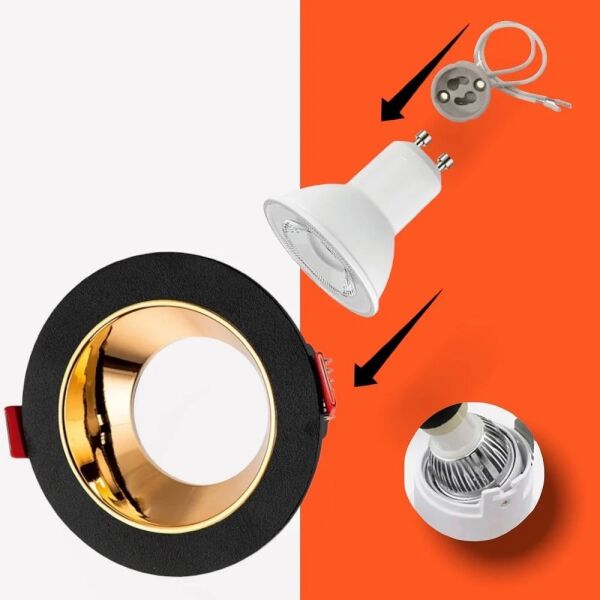 Cata CT-5049 Jaguar Yuvarlak Spot (Mat Siyah-Rose)