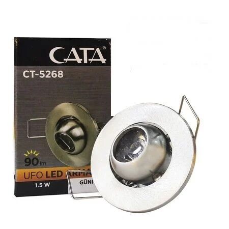 Cata CT-5268B 1,5W Power Led Ufo Spot (Satin Kasa) (Beyaz)
