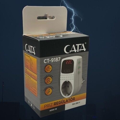 Cata CT-9187 Priz Regülatör ( 150-280V ) ( 4000W )
