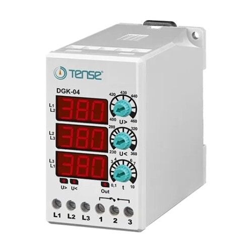 Tense DGK-04 Trifaze Dijital Aşırı -Düşük Ger. Kont. Röle