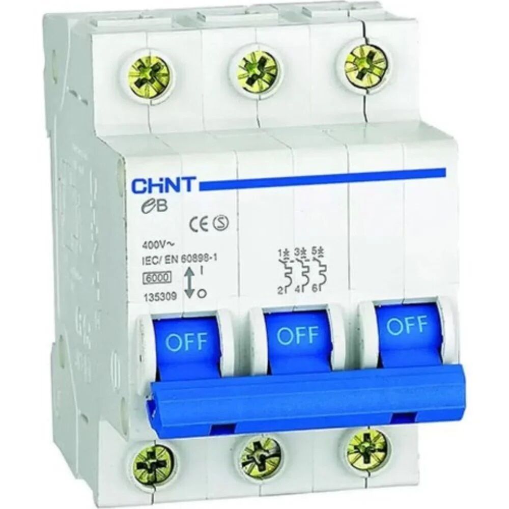 Chint 186561 Eb Serisi / 3 Kutuplu 4,5Ka / C Tipi 50A Oto