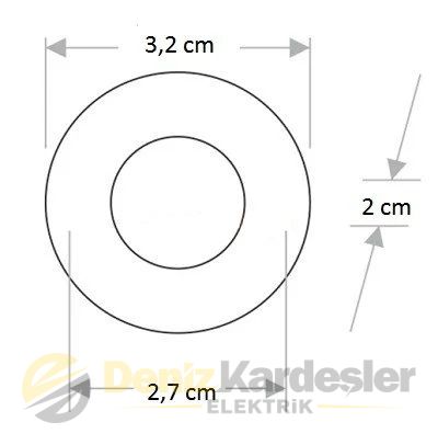 CATA 1,5W  YILDIZ SPOT POWER LEDLİ BEYAZ KASA (AMB