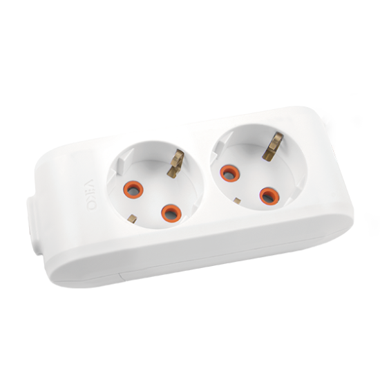 Ovivo 700-000000-312 Beyaz İkili Çocuk Korumalı Grup Priz